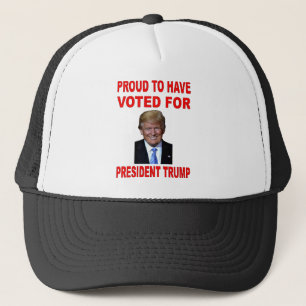 CASQUETTE FIER D'AVOIR VOTÉ POUR LE PRÉSIDENT TRUMP