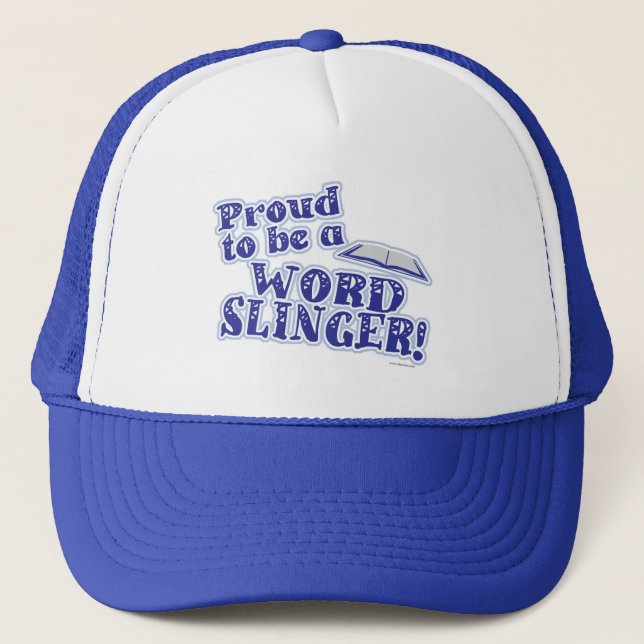 Casquette Fier D'Être Le Slogan De L'Écrivain De Mot Slinger (Devant)