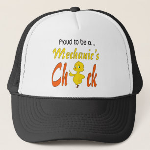 Casquette Fier d'être un mécanicien de poussins cadeaux de m