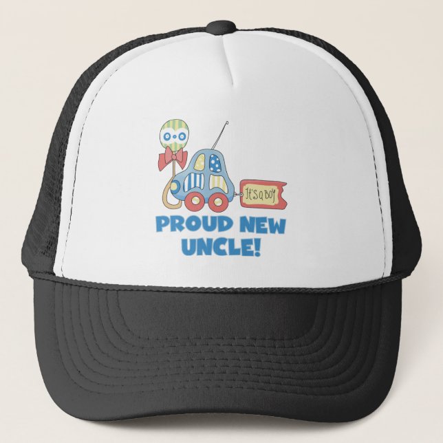 Casquette Fier nouvel oncle C'est un garçon Tshirts et cadea (Devant)