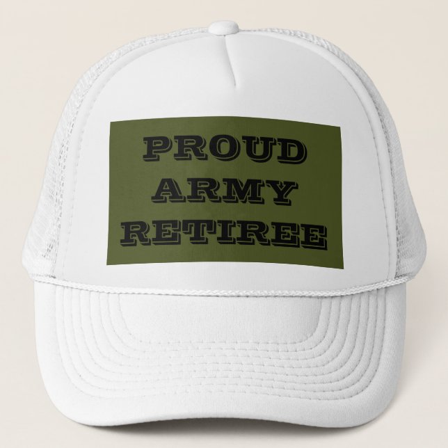 Casquette Fière Armée Retraitée (Devant)