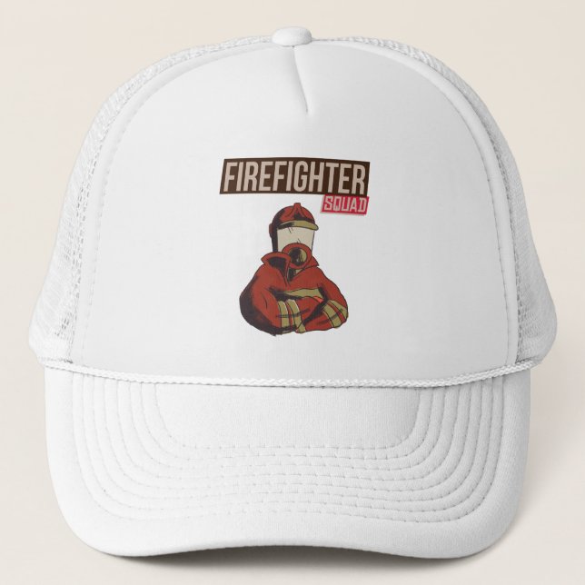 Casquette Fière escouade de pompiers (Devant)