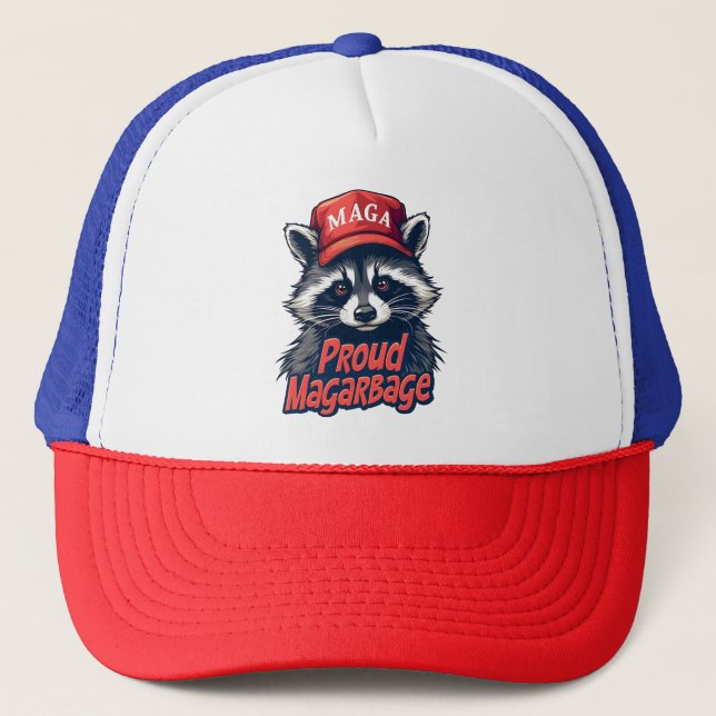 Casquette Fière MAGA Garbage pour l'élection de Trump partis (Devant)
