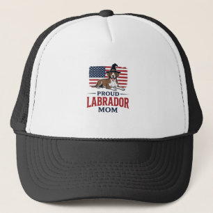Casquette Fière mère Labrador Patriote Chien Chemise Hallowe