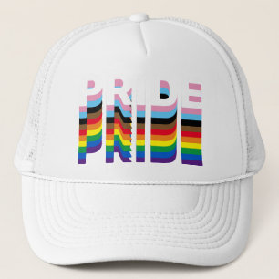 Casquette Fierté arc-en-ciel diversité inclusive lgbtq typog