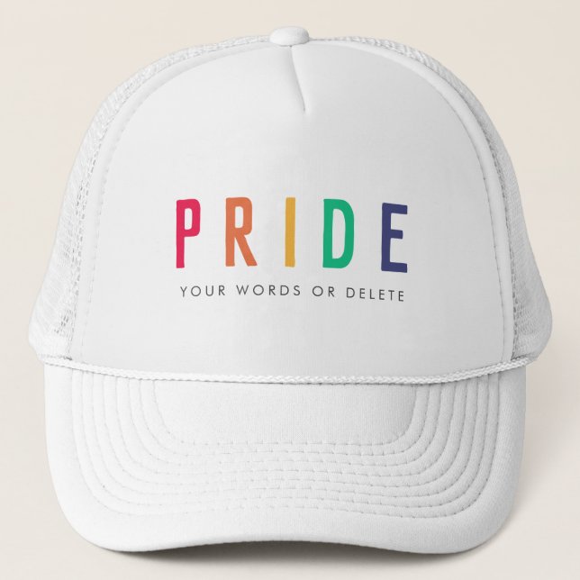 Casquette fierté | LGBTQ Gay Rainbow moderne (Devant)