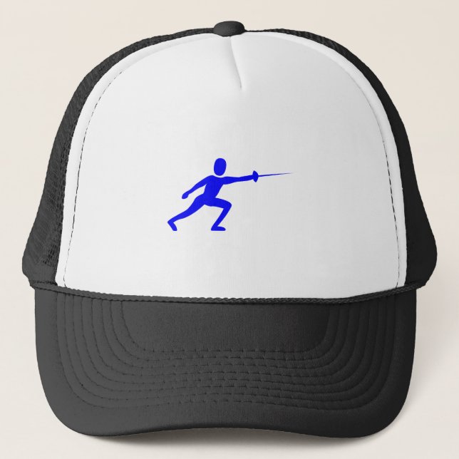 Casquette Figure de clôture bleue (Devant)