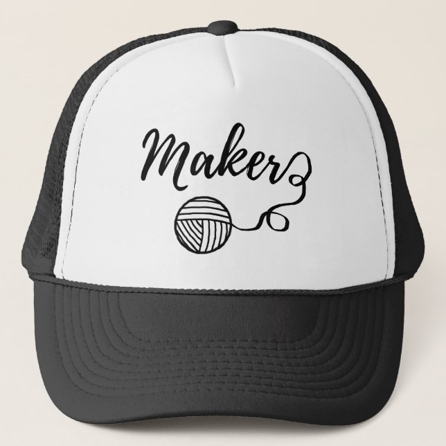 Casquette Fil de fabrication + Typographie de l'artisanat (Devant)