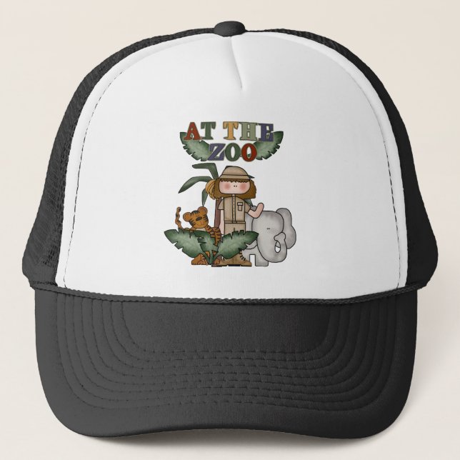 Casquette Fille aux T-shirts et aux cadeaux de zoo (Devant)