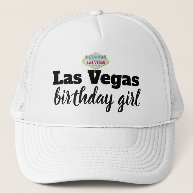 Casquette Fille d'anniversaire de Las Vegas (Devant)