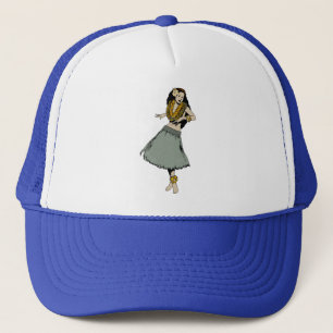 Casquette Fille de danse polynésienne