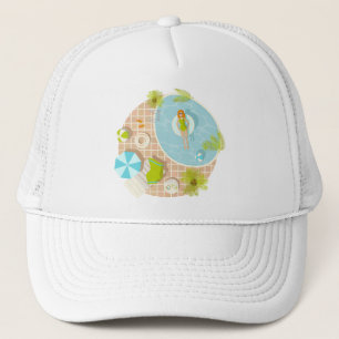 Casquette Fille de piscine en bikini plage d'été