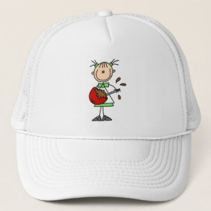Casquette Fille mélangeant des T-shirts et des cadeaux de pâ