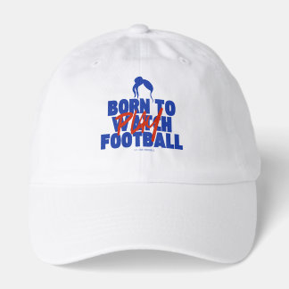 Casquette Fille née pour jouer au football