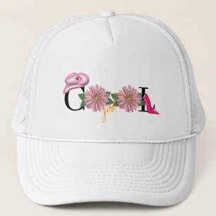 Casquette Fille Tendance Chaussures à Talons Hauts Fleuris &