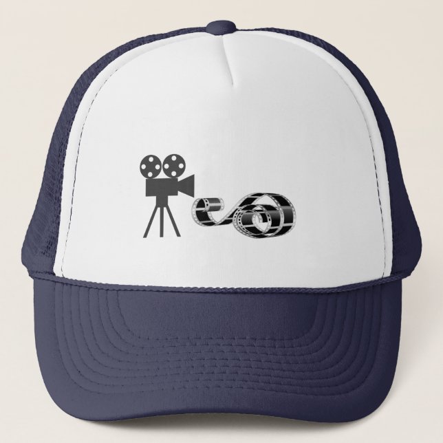Casquette Film, bande et caméra (Devant)