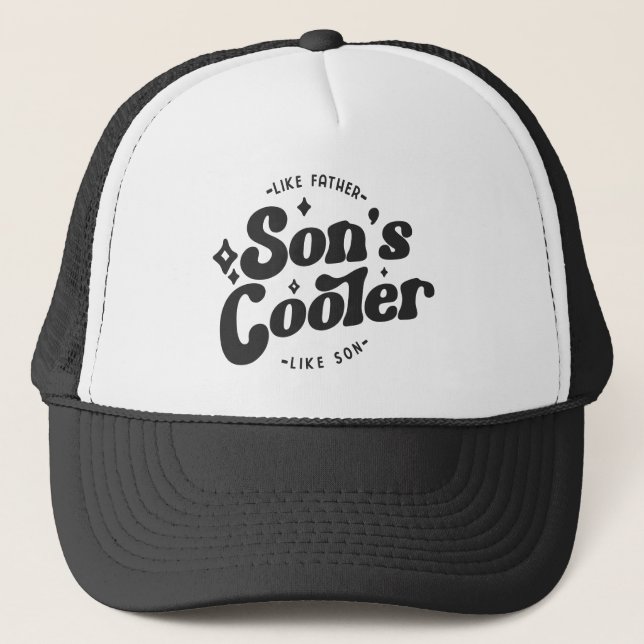 Casquette Fils's Glacière Funny FathersDay (Matches papa's C (Devant)