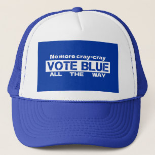 Casquette Fini Cray Cray Vote Blue Tout Le Chemin