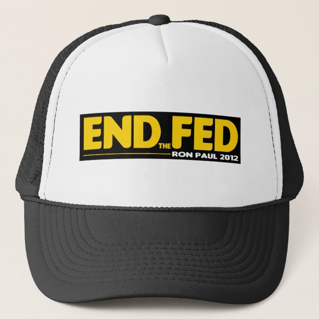 Casquette Finissez le Fed ! Ron Paul 2012 (Devant)