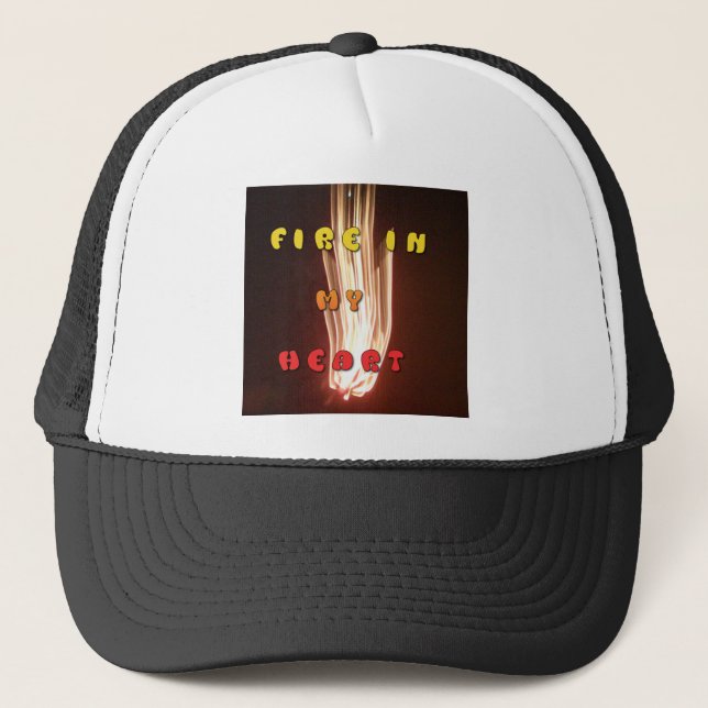 Casquette Fire in My Heart Art Print (Devant)