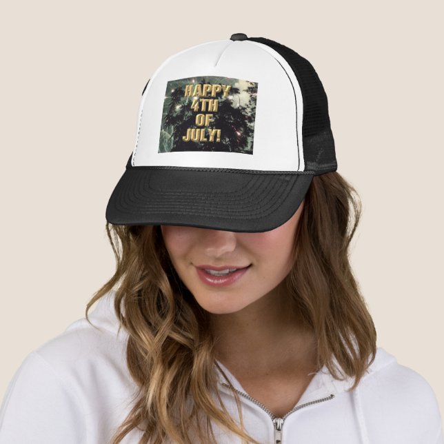 Casquette Fireworks 13 chapeau 4 juillet camionneur (En situation)