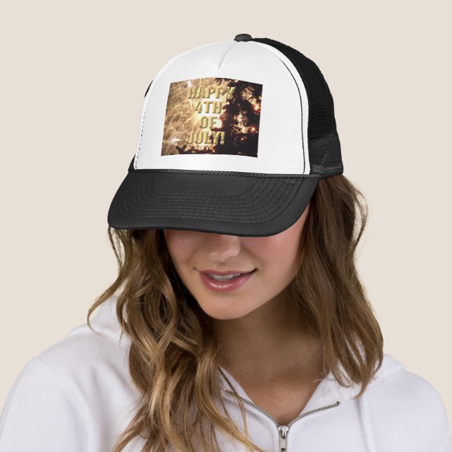 Casquette Fireworks 15 chapeau 4 juillet camionneur (En situation)