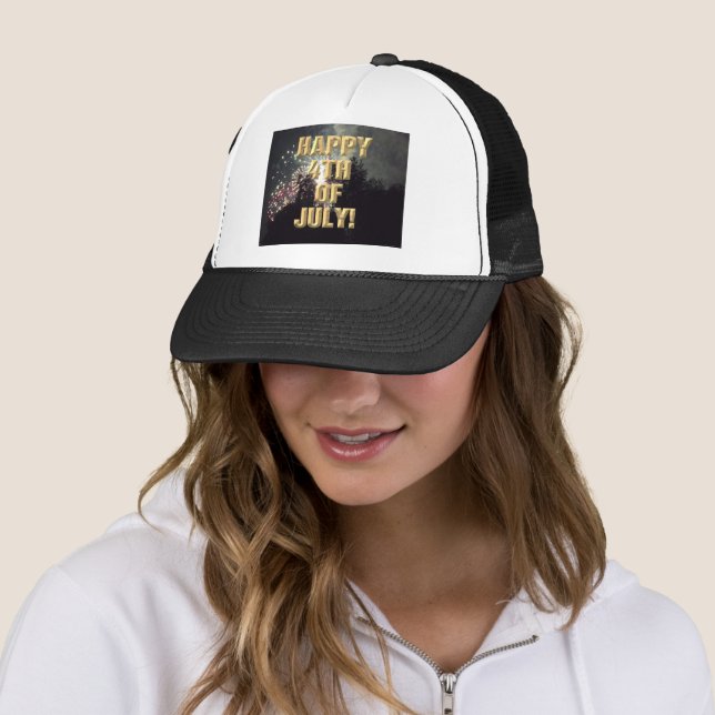 Casquette Fireworks 18 chapeau 4 juillet camionneur (En situation)