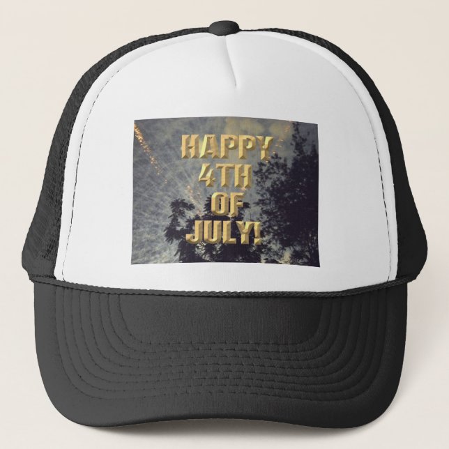 Casquette Fireworks 19 chapeau 4 juillet camionneur (Devant)