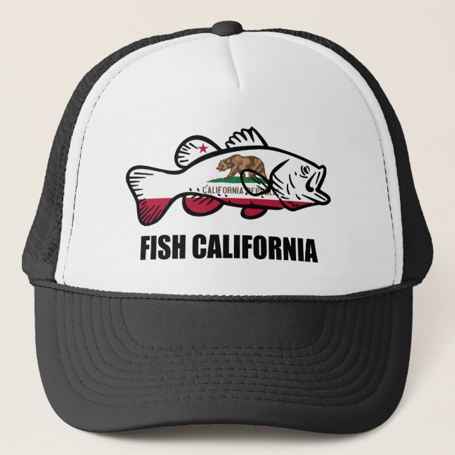 Casquette Fish California Bass (Devant)