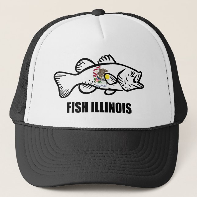 Casquette Fish Illinois Bass (Devant)