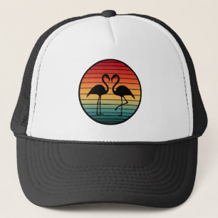Casquette flamant rose vintage
