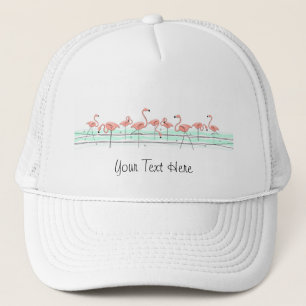 Casquette Flamants roses Ocean Line 'Text' chapeau de camion