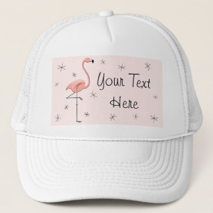 Casquette Flamingo Pink 'Text' Trucker hat pink