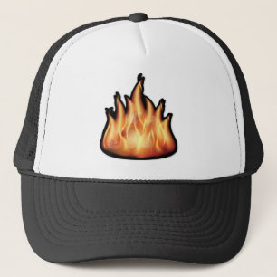 Casquette flammes vectorielles - FLAMMES À FEU CHAUD BRÛLA