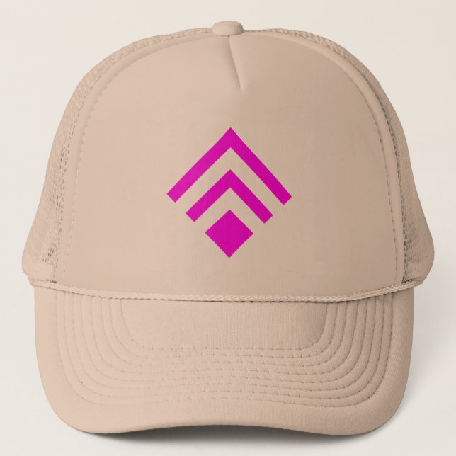 Casquette Flèche géométrique 02 - Magenta (Devant)