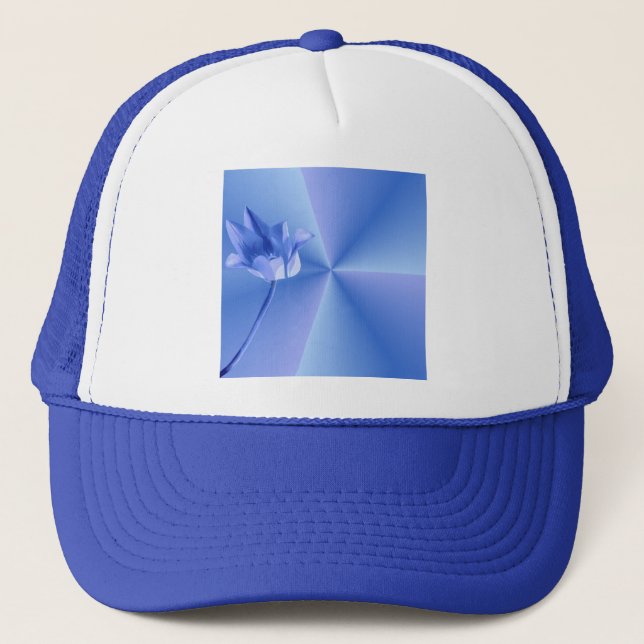 Casquette Fleur bleue (Devant)