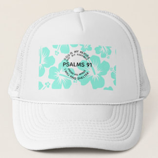 Casquette Fleur de psaume 91 à la menthe