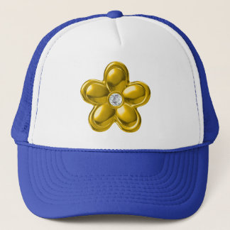 CASQUETTE FLEUR D'OR AVEC DIAMONDE