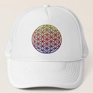 Casquette Fleur du symbole sacré de la géométrie de la vi