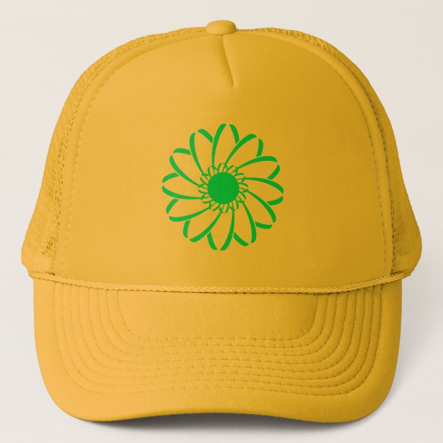 Casquette Fleur géométrique (Devant)