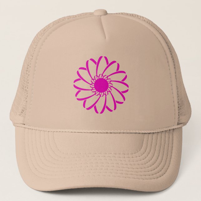 Casquette Fleur géométrique (Devant)