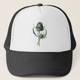 Casquette Fleur sauvage d'antiquité de chardon d'écossais du