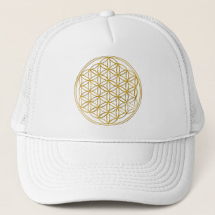 Casquette FLEURS DE VIE - or
