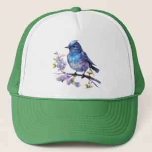 Casquette Fleurs d'oiseau de fée Clipart aquarelle-73611