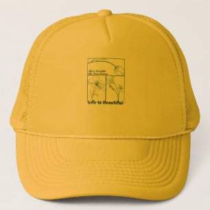 Casquette Fleurs Harmonie Florale Vie Esthétique Est Belle