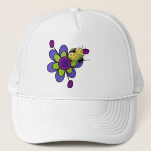 Casquette Fleurs Indigo & Green Fun