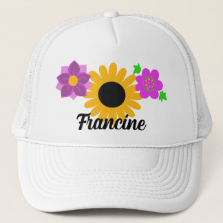 Casquette Fleurs Rétro Personnalisables