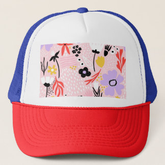 Casquette Floral Abstrait : Design Vintage créatif.