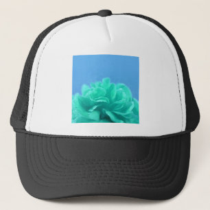 Casquette Floral bleu-vert coloré