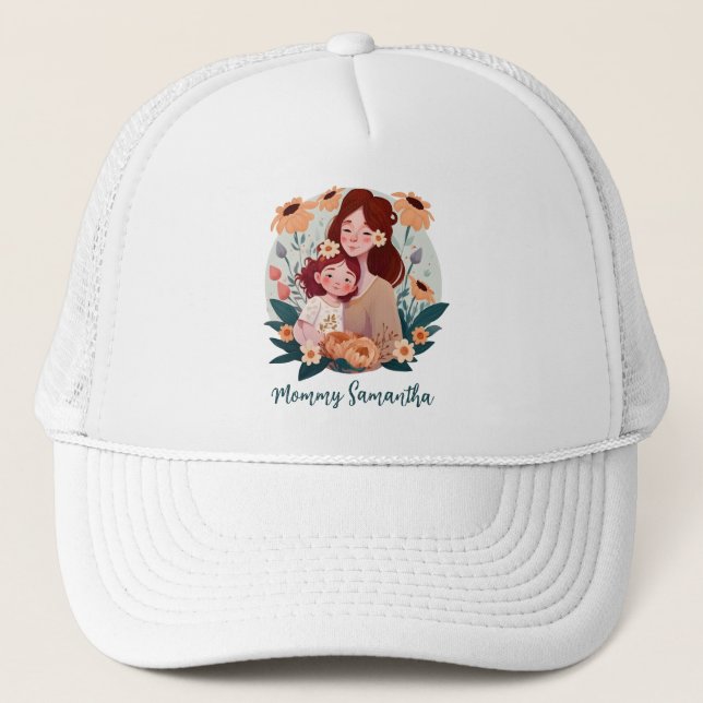 Casquette Floral maman et fille (Devant)